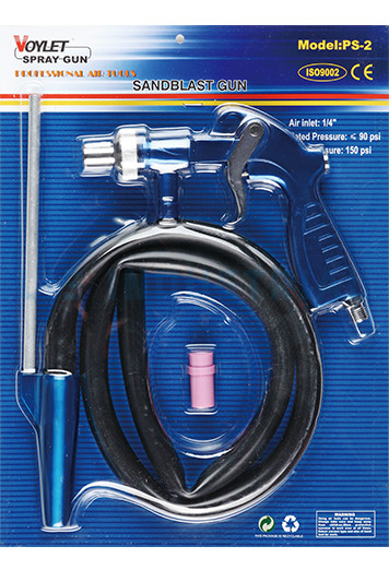 Pistola de chorro de arena PS3, pistola de chorro de arena con sifón de aire