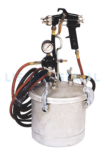 Equipo de pintura multicolor PT-8, tanque de presión de pintura de aire de 8 litros con pistola pulverizadora reguladora de aire