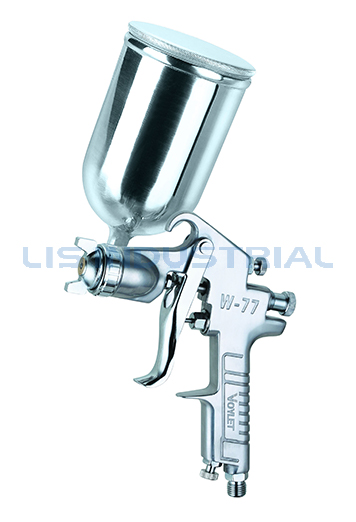 Pistola pulverizadora Voylet W77G HVLP, pulverizador de reparación de pintura con alimentación por gravedad